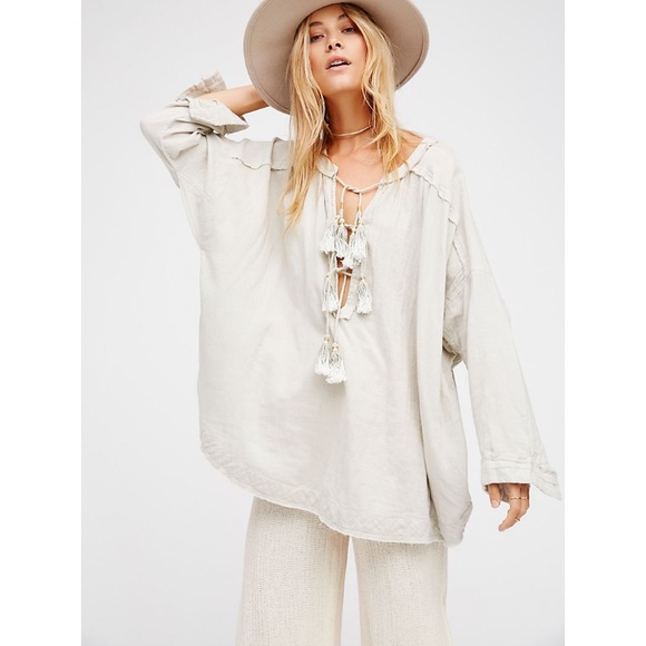 Free People Tops - Free People cotton gauze tunic XS